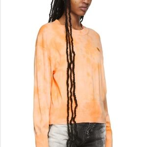 Authentic Kenzo Tiger Crest Tie-Dye Sweater XS – Orange/White, Like New